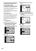 Preview for 24 page of Sony RM-TP1 Operating Instructions / Mode d’emploi Operating Instructions Manual