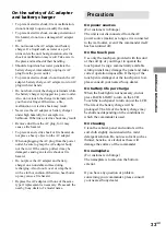 Preview for 33 page of Sony RM-TP1 Operating Instructions / Mode d’emploi Operating Instructions Manual