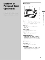 Preview for 9 page of Sony RM-TP501 Operating Instructions Manual