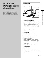 Preview for 9 page of Sony RM-TP501E Operating Instructions Manual