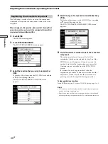 Preview for 20 page of Sony RM-TP501E Operating Instructions Manual