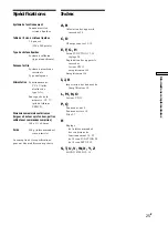 Preview for 50 page of Sony RM-TP501E Operating Instructions Manual