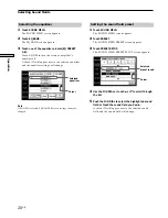 Предварительный просмотр 20 страницы Sony RM-TP503 Operating Instructions Manual