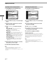 Preview for 22 page of Sony RM-TP503 Operating Instructions Manual