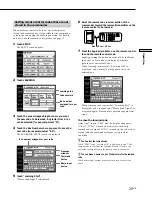 Предварительный просмотр 29 страницы Sony RM-TP503 Operating Instructions Manual