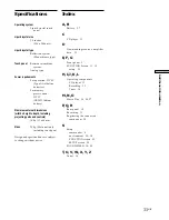 Preview for 33 page of Sony RM-TP503 Operating Instructions Manual