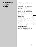 Preview for 63 page of Sony RM-TP503 Operating Instructions Manual