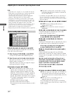 Preview for 126 page of Sony RM-TP503 Operating Instructions Manual