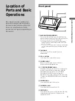 Preview for 9 page of Sony RM-TP504 Operating Instructions Manual