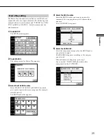 Предварительный просмотр 25 страницы Sony RM-TP504 Operating Instructions Manual