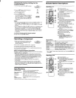 Preview for 3 page of Sony RM-V40A Operating Instructions Manual
