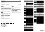 Sony RM-V502 Component Code Numbers предпросмотр