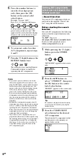 Предварительный просмотр 8 страницы Sony RM-VL1400T Operating Instructions Manual