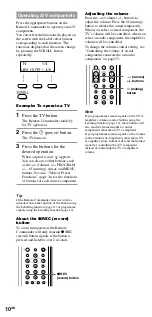 Предварительный просмотр 10 страницы Sony RM-VL1400T Operating Instructions Manual