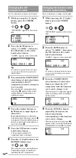 Предварительный просмотр 16 страницы Sony RM-VL1400T Operating Instructions Manual