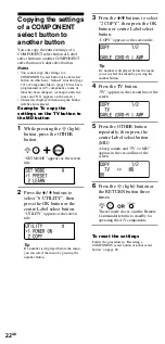 Предварительный просмотр 22 страницы Sony RM-VL1400T Operating Instructions Manual