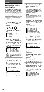 Предварительный просмотр 24 страницы Sony RM-VL1400T Operating Instructions Manual