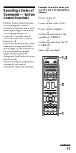 Предварительный просмотр 29 страницы Sony RM-VL610 - Integrated Remote Commander Operating Instructions Manual