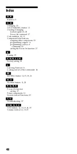 Preview for 48 page of Sony RM-VL610 - Integrated Remote Commander Operating Instructions Manual