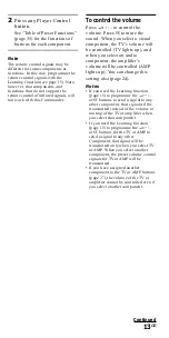 Предварительный просмотр 13 страницы Sony RM-VL700T Operating Instructions Manual