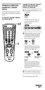 Предварительный просмотр 21 страницы Sony RM-VL700T Operating Instructions Manual