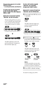 Preview for 22 page of Sony RM-VL700T Operating Instructions Manual