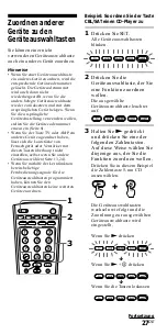Предварительный просмотр 67 страницы Sony RM-VL700T Operating Instructions Manual