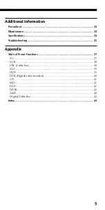 Preview for 5 page of Sony RM-VL710 Operating Instructions Manual