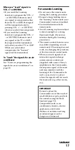 Preview for 17 page of Sony RM-VL710 Operating Instructions Manual