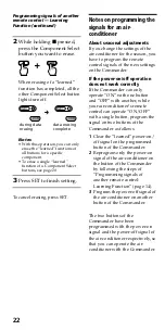 Preview for 22 page of Sony RM-VL710 Operating Instructions Manual