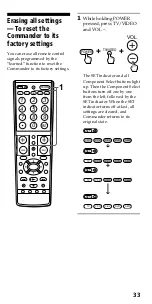 Preview for 33 page of Sony RM-VL710 Operating Instructions Manual