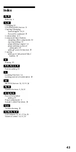 Preview for 43 page of Sony RM-VL710 Operating Instructions Manual