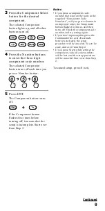 Предварительный просмотр 9 страницы Sony RM-VL900 Operating Instructions Manual