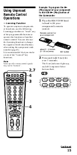 Предварительный просмотр 15 страницы Sony RM-VL900 Operating Instructions Manual