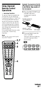 Preview for 15 page of Sony RM-VL900T Operating Instructions Manual