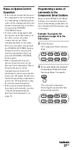 Preview for 27 page of Sony RM-VL900T Operating Instructions Manual