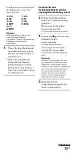 Предварительный просмотр 87 страницы Sony RM-VL900T Operating Instructions Manual