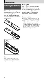 Preview for 8 page of Sony RM-VLZ620 Operating Instructions Manual