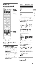 Preview for 13 page of Sony RM-VLZ620 Operating Instructions Manual