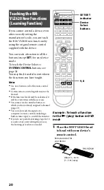 Preview for 20 page of Sony RM-VLZ620 Operating Instructions Manual