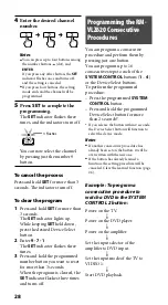 Preview for 28 page of Sony RM-VLZ620 Operating Instructions Manual