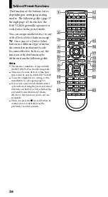 Preview for 36 page of Sony RM-VLZ620 Operating Instructions Manual