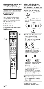 Предварительный просмотр 62 страницы Sony RM-VZ800T Operating Instructions Manual