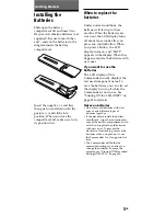 Preview for 5 page of Sony RM-VZ950T Operating Instructions Manual