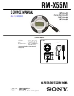 Sony RM-X55M Service Manual предпросмотр