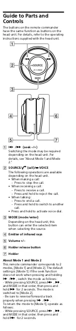 Preview for 3 page of Sony RM-X8S User Manual