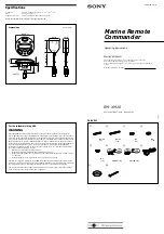 Sony RM-XM10B Operating Instructions preview