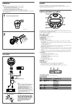 Preview for 2 page of Sony RM-XM10B Operating Instructions