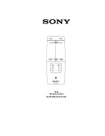 Sony RMF-YD003 Quick Reference Manual preview
