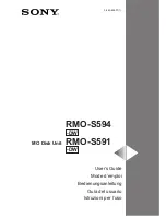 Sony RMO-S591 User Manual preview